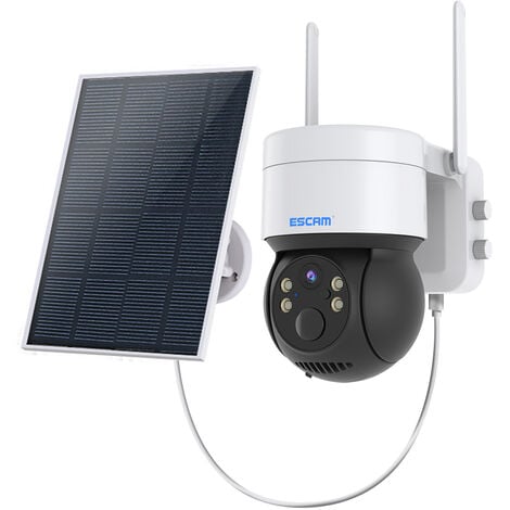 caméra surveillance extérieur wifi sans fil solaire connectée panneau  solaire télécommande étanche HD carte TF infrarouge à distance