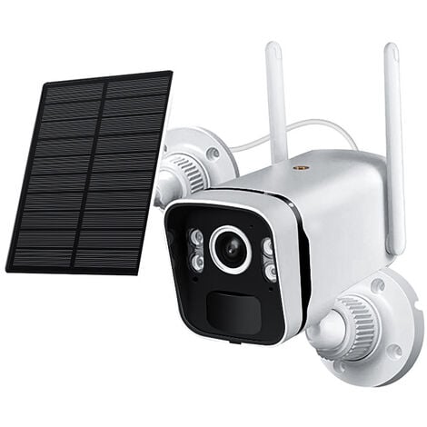 Camera de surveillance wifi autonome batterie carte SD