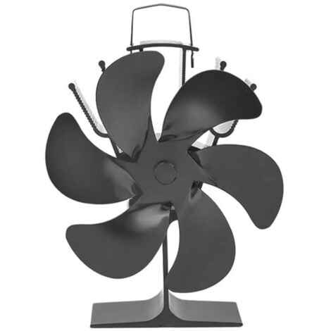 argent - Hélice de poêle à bois à 5 lames, accessoires de ventilateur de  cheminée, Distribution de chaleur efficace