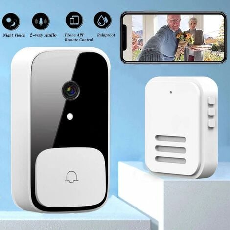 Système d'interphone vidéo sans fil pour la maison, sonnette de téléphone  de porte, caméra filaire
