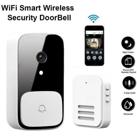 Sonnette intelligente wi-fi, interphone video sans fil, dispositif de  Protection pour la securite de la