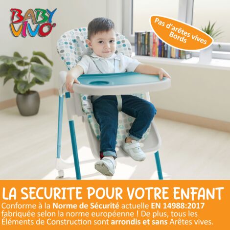 Baby Vivo Chaise Haute pour Bébé / Enfant 4 en 1 - Leo en Beige, MA  Trading