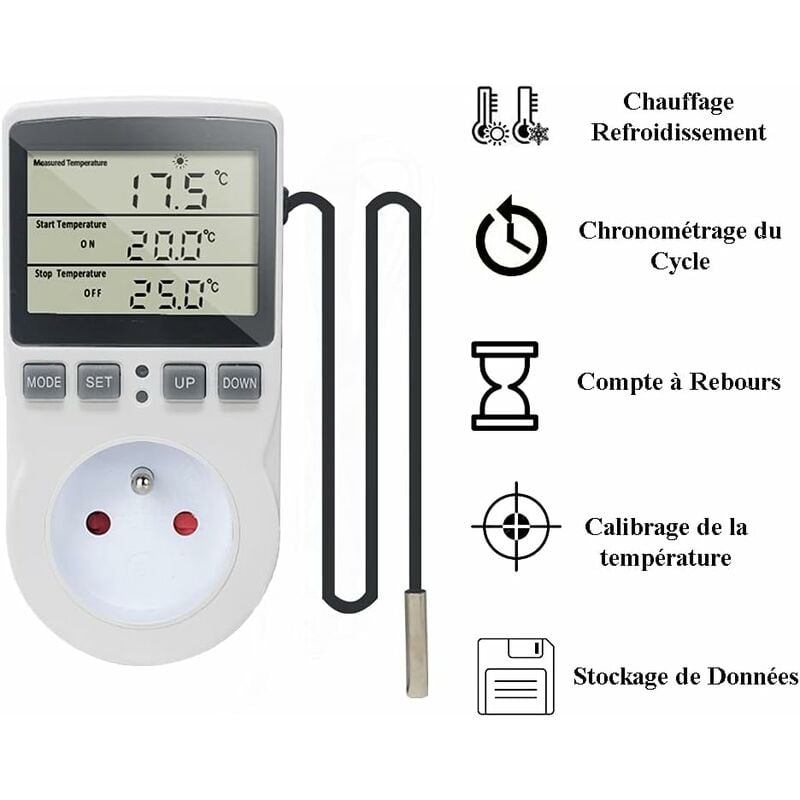 Prise Thermostat Regulateur De Température Numérique Chauffage Refroidissement Avec Sonde, LCD Prise Contrôleur De Température Minuteur Pour Aquarium Incubateur Serre 11 Prise Thermostat Regulateur De Température Numérique Chauffage Refroidissement Avec Sonde, LCD Prise Contrôleur De Température Minuteur Pour Aquarium Incubateur Serre -Legrand || Schneider® Soldes Boutique AAHKMJXYDAFdJAOAIMEbOAchMsjc3QZBtjSFHA9dqEpXPa1YmK4 kor0CUUL6