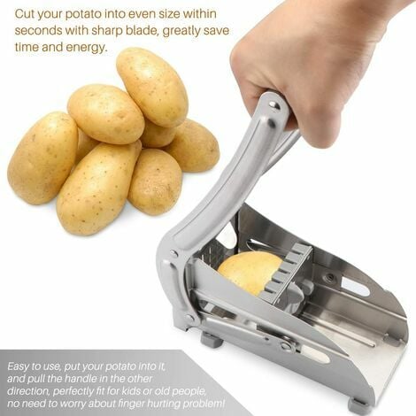 Coupe-frites professionnel en acier inoxydable pour pommes de terre et légumes pour usage domestique et commercial