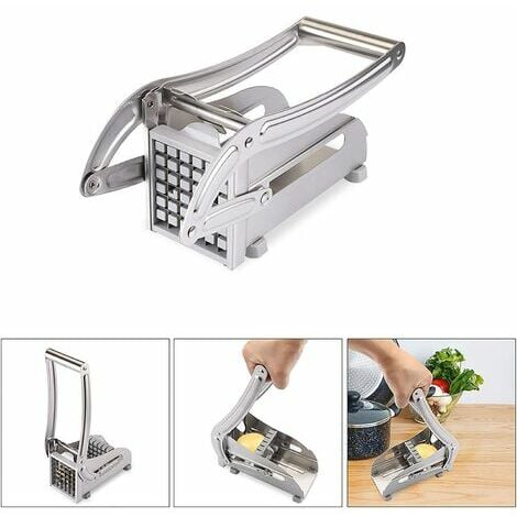 Coupe-frites professionnel en acier inoxydable pour pommes de terre et légumes pour usage domestique et commercial