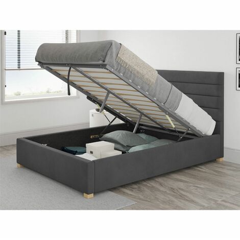 Kelly upholstered on sale storage bed