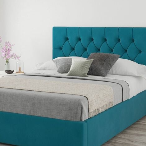 Teal headboard deals king size