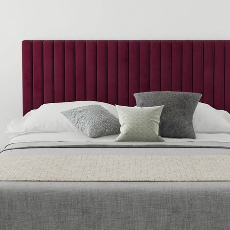 Maroon velvet deals headboard