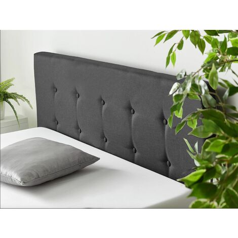 Haven Grey Fabric 120cm Large Storage Ottoman Bench