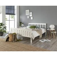 Atlantic Bed Frame in White, size Double