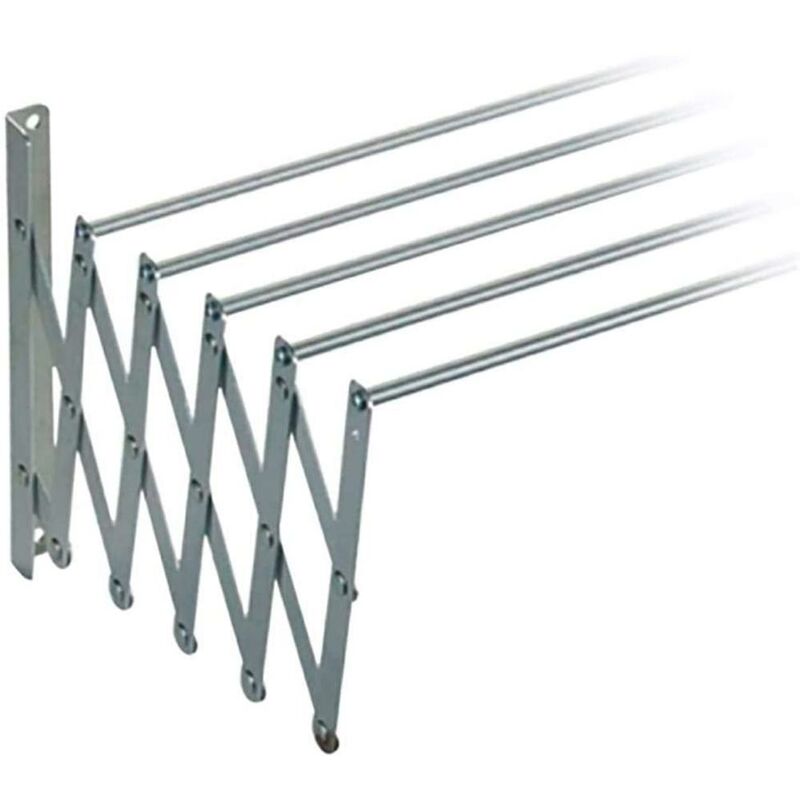 pared barras extensible 160x77x37cm aluminio acordeon