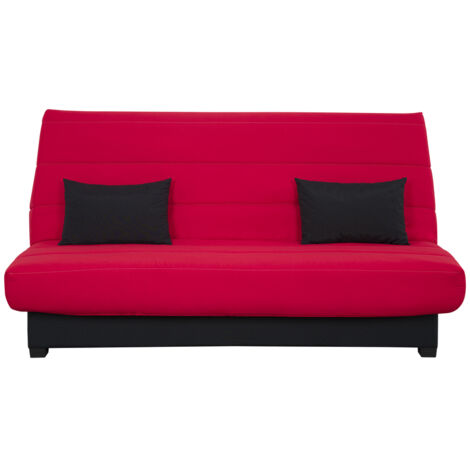 Banquette Clic clac CECILIA 130 x 190, pearl rouge (1/5)