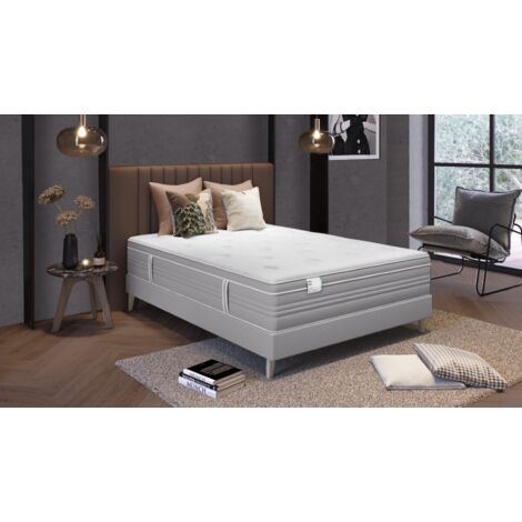 Matelas L ELEGANT 200x200, ressort ensachés, ferme, H30 (1/5)
