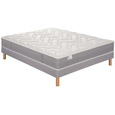 Ens L INDISPENSABLE 140x190 matelas H26 ressort ensachés, ferme, sommier (1/5)