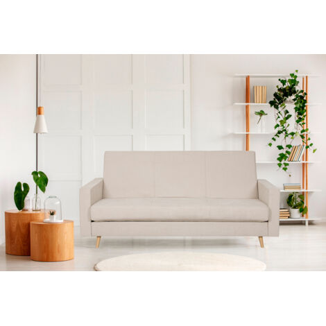 Canapé Clic Clac Premier Cru Beige, couchage directe 190 x 120 (1/5)