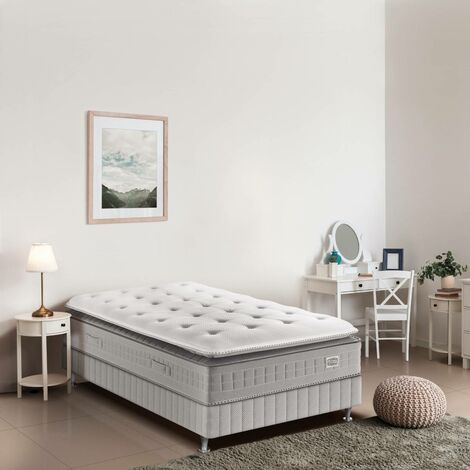 Matelas EXTENSION 90x200, ressort ensachés, ferme, H29 (1/4)