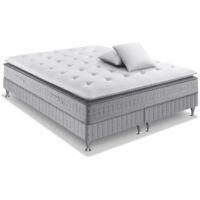 Ens EXTENSION 160x200 matelas H29 ressort ensachés, ferme, 2 sommiers,2 OREILLERS