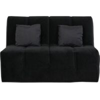 Banquette BZ HOUSTON 160x200, coton noir