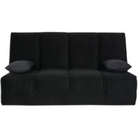 Banquette CC WASHINGTON 130 x 190, matelas Simmons, angel noir