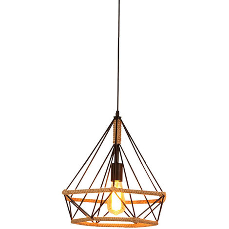 Pendant Lighting Fixture, Vintage Industrial Style Hanging Ceiling Lamp ...