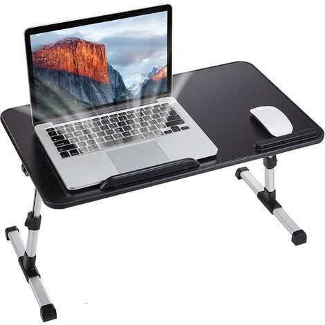 Laptop Desk Table Lap Standing Desk for Bed and Sofa, Side Table Adjustable  Laptop Table Folding Bed Tray Notebook Reading Holder