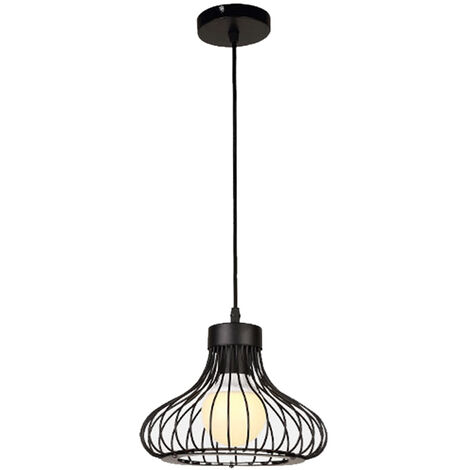 Black cage deals light fitting