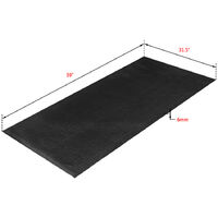 Mat Floor Protector, Non-slip Fitness Equipment and Exercise Shock Resistant Mat for Treadmills Cycles Rowers Cross Trainers (150x80cm)