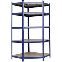 Garage Shelving Units, 5 Tier Utility Home Storage Rack Per Shelf Hold UP to 280KG, 90 x 45 x 180cm (Blue)