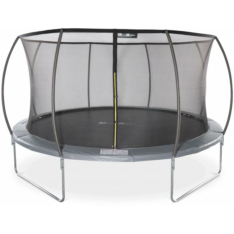 Trampoline De Jardin Kangui 250-305 Cm Avec Filet De Sécurité - Structure Acier Galvanisé, 48 Ressorts