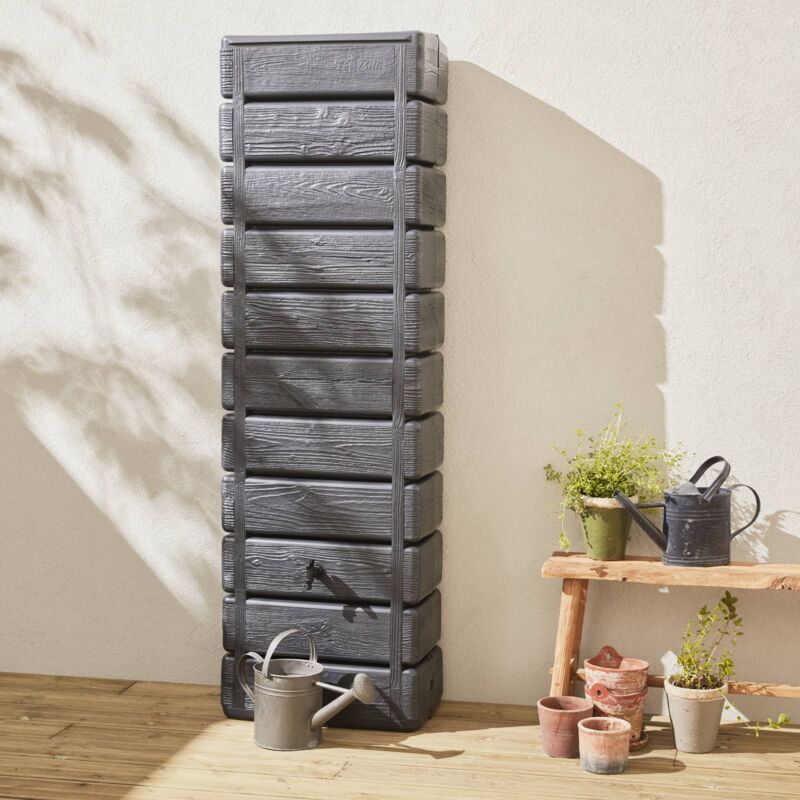 Alice's Garden - Récupérateur d'eau Mural Chastang 300L Beige avec kit