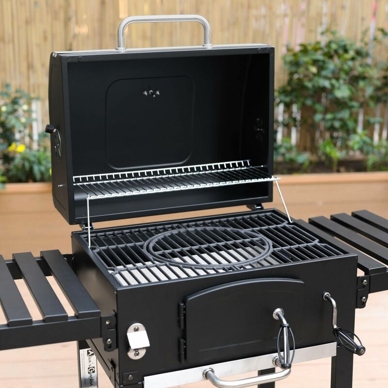 Panier à Charbon De Bois En Acier Inoxydable 304 - Collecteur De Cendres Pour Barbecue, Dimensions 38,5x14,5x10,16 Cm