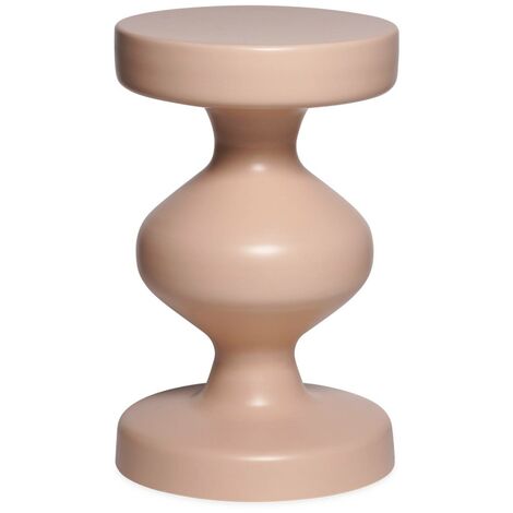 Table d'appoint. bout de canapé. table de chevet en métal. rose. Hawa Ø29.5 x H 47cm (1/5)