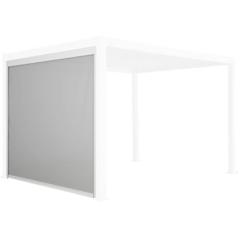 Store blanc pour pergola bioclimatique – Triomphe – 3m. aluminium et textilène