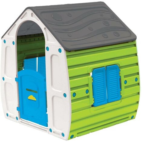 Cabane colorée en plastique pour enfant - LOU- L102 X l90 X H109 cm
