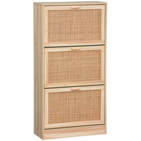 Meuble à chaussures 3 portes cannage (1/5)