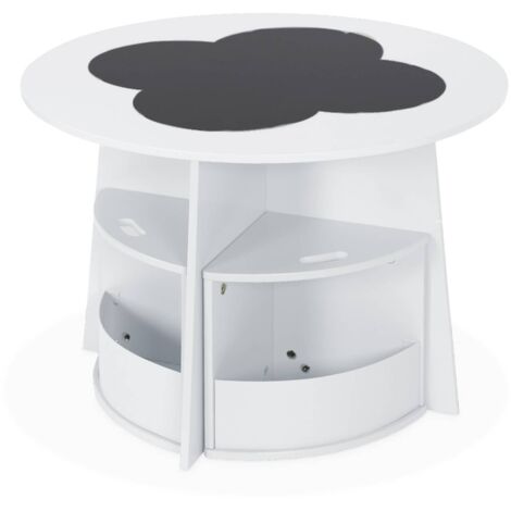 Table avec ardoise et 4 chaises avec rangement pour enfant (1/5)
