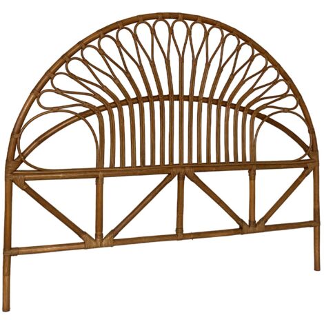 Tête de lit en rotin foncé. Malacca 140 cm (1/3)