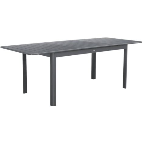 Table de jardin anthracite SEATTLE extensible aluminium. 6 places. 155 / 218.5 x 89 x 75 cm (1/5)