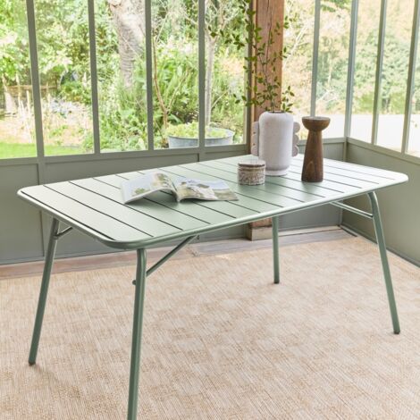 AKTIVE Table Ronde Pliante Jardin Métal Ø60 Cm | Table D'Extérieur/Intérieur Portable | Charge 75 Kg, Pliage Compact Avec Poignée