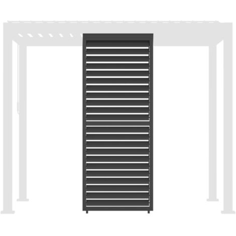 Persienne à lames orientables 100cm pour pergola aluminium anthracite