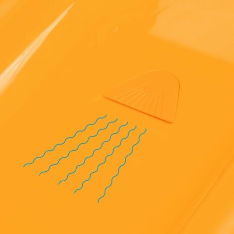 Petit toboggan avec connexion à eau orange et vert 120 cm – toboggan premier âge Léo