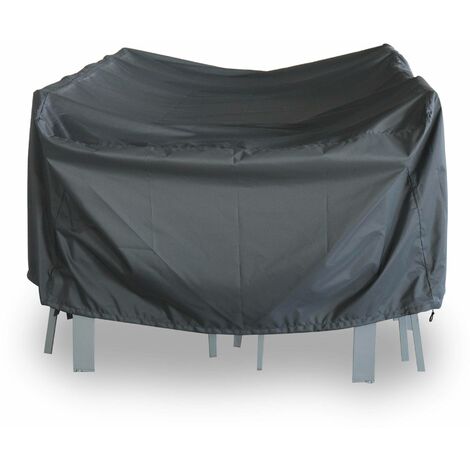 Housse de protection 235x135cm gris foncé - Bâche rectangulaire en polyester enduit PA pour tables de jardin Odenton / Washington (1/5)