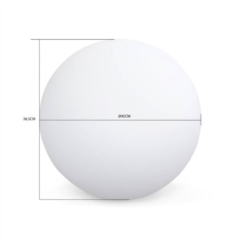 Boule lumineuse LED 16 couleurs. étanche avec télécommande Ø40 cm