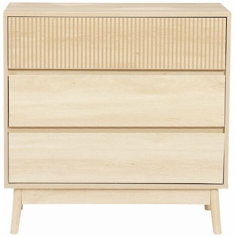 Commode de rangement décor bois. 3 tiroirs - Linear