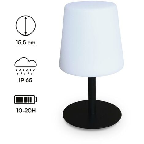 Lampe de table led intérieur/extérieur, 16cm (lot Couleur noir Sweeek