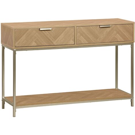 Console. Budapest. deux tiroirs. une étagère. L 110 x l 35 x H 75cm