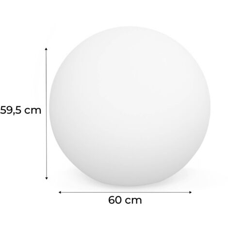 Boule lumineuse LED 16 couleurs. étanche avec télécommande Ø60 cm