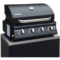Barbecue à gaz avec 4 brûleurs à poser avec récupérateur de graisse