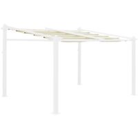 Toile de toit écrue pour tonnelle 3x4m Murum - toile de rechange pergola. toile de remplacement