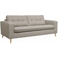 Canapé lit 3 places avec matelas 12cm d'épaisseur. fabriqué en France Polyester Beige